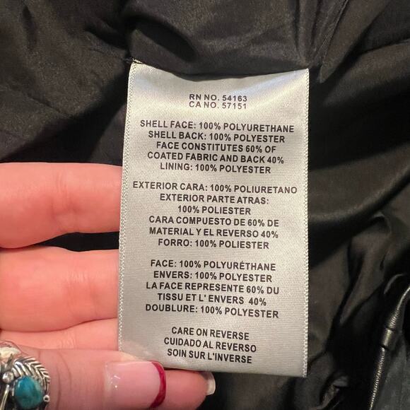 NWT Levi's Vegan Leather Coat Size XL - Picture 8 of 8